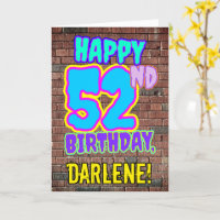 52e anniversaire - Amusant, Graffiti urbain inspir