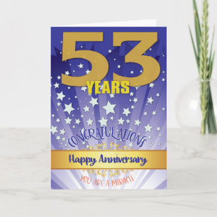 Carte 53 Anniversaire de la reprise Numéros gras