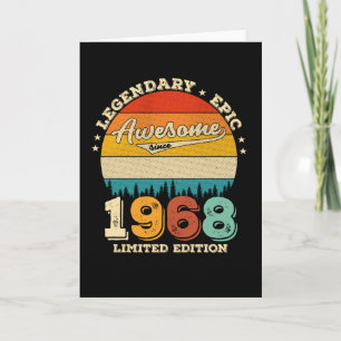 Carte 54 Ans Awesome depuis 1968 54e Anniversaire Cadeau
