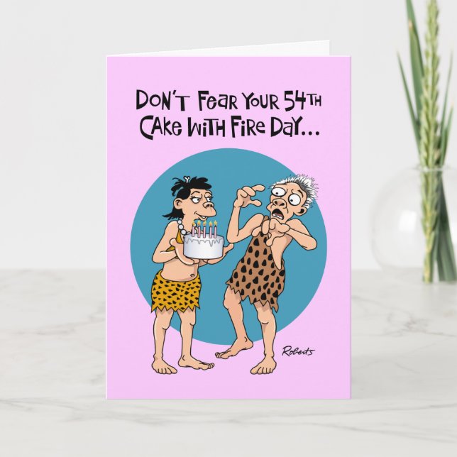Carte 54e anniversaire masculin (Devant)