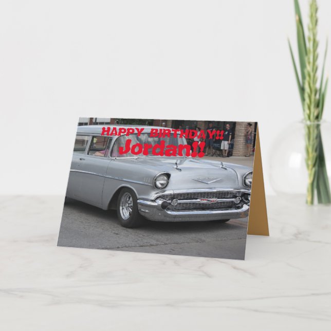 Carte 55 Nomad Station Wagon Greeting Card. (Devant)