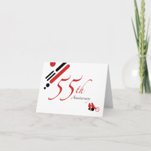 Carte 55e anniversaire (mod birds)