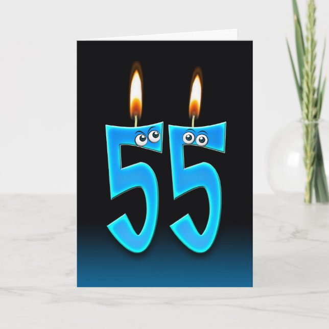 Carte 55e Birthday (Devant)