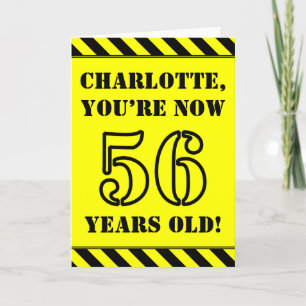 Carte 56e anniversaire : Jeu de style graphique, Nom per