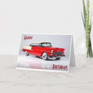 CARTE 57 CHEVY-À UN HOMME ÂGÉ À LA PERFECTION