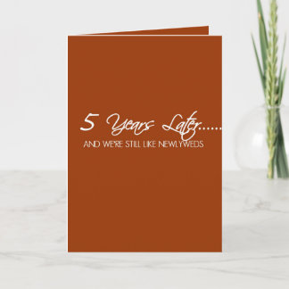 Carte 5 ans d'anniversaire de mariage