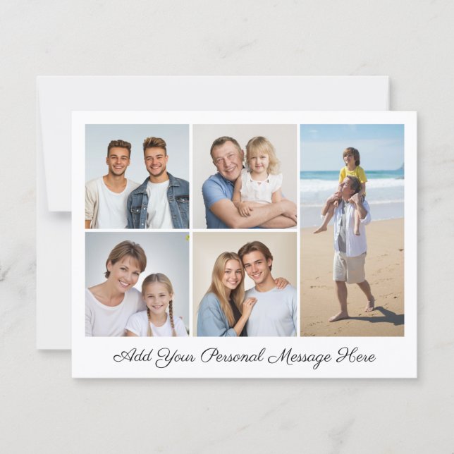 Carte 5 Collage Photo Ajouter Votre Propre Appartement D (Devant)