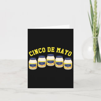 Carte 5 Jars Mayonnaise Funny Cinco De Mayo