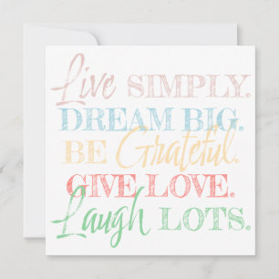Carte 5 rappels quotidiens : Citation Inspirante