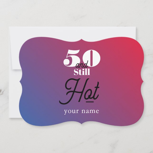 Carte 5O et toujours chaud (Devant)