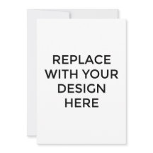 Carte 5x7 pouces avec impression de conception arr