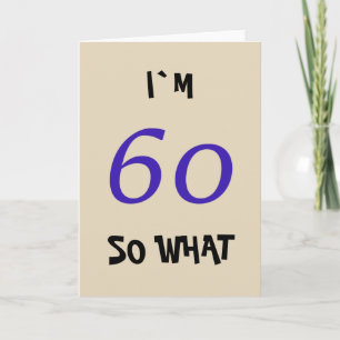 Carte 60 alors quelle drôle de typographie 60e anniversa