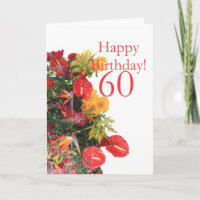 60 e anniversaire bouquet jaune rouge