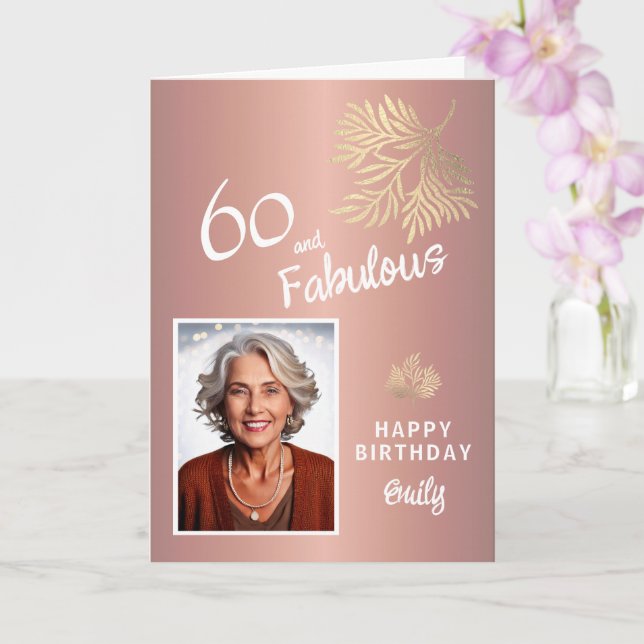 Carte 60 et Fabulous Foliage 60e anniversaire Photo (Orchidée)