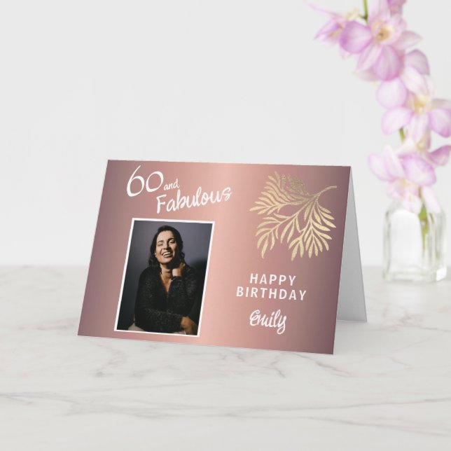 Carte 60 et Fabulous Foliage 60e anniversaire Photo (Orchidée)