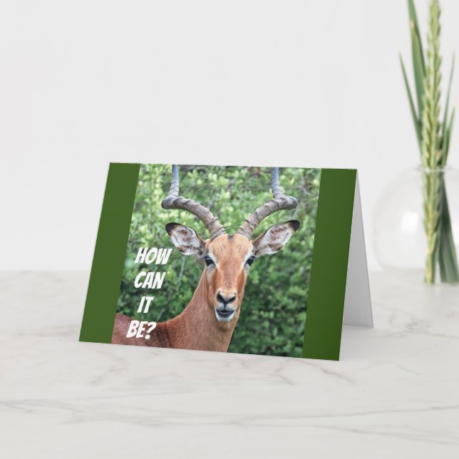 Carte "60e ANNIVERSAIRE CHOQUE CE CERF" (Devant)
