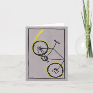 Carte 60e anniversaire cycliste vélo