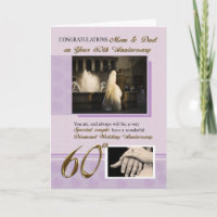 60e anniversaire de mariage, maman et papa