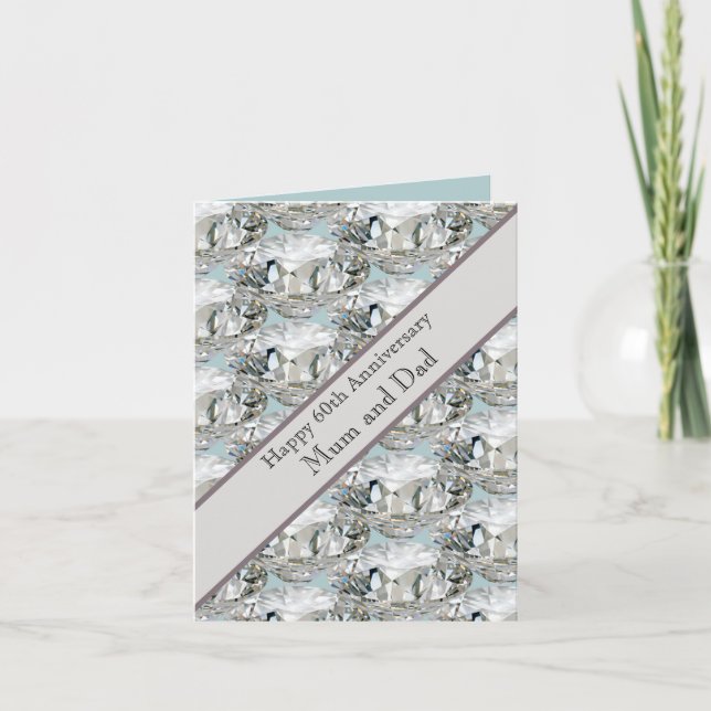 Carte 60e anniversaire du Mariage Diamond (Devant)