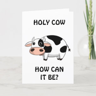Carte "60e anniversaire HUMOUR** D'UNE VACHE ?