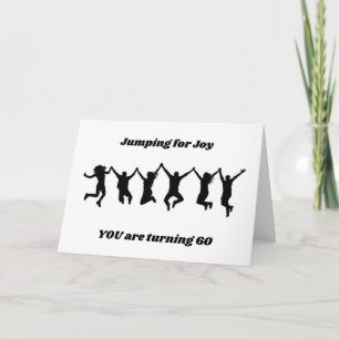 Carte **60e ANNIVERSAIRE** JOUER POUR LA JOY Card