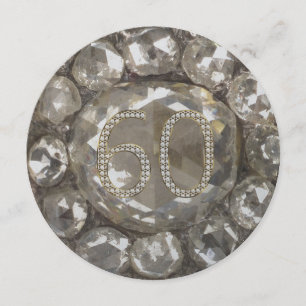 Carte 60e anniversaire Mariage diamant 60 ans