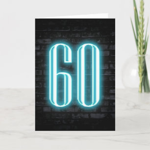 Carte 60e anniversaire Neon Connexion en brique