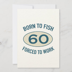 Carte 60e anniversaire Pêche