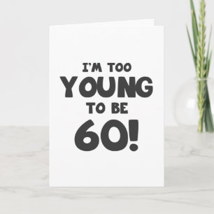 Carte 60e Humour d'anniversaire