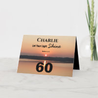 60e Laissez votre lumière briller Anniversaire Bib