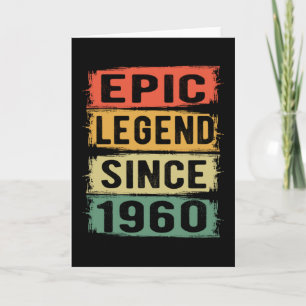 Carte 61 ans Anniversaire 1960 Epic Legend 62e anniversa