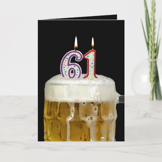 Carte 61e Bière d'anniversaire (Devant)