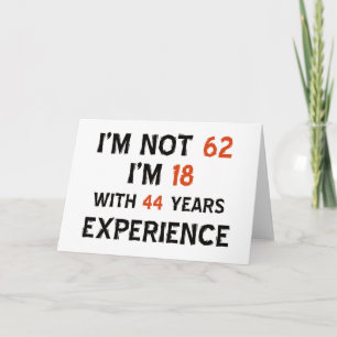 Carte 62e anniversaire