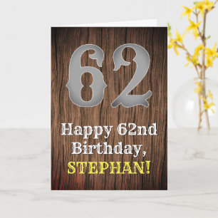 Carte 62e anniversaire : décoration inspirée de la count