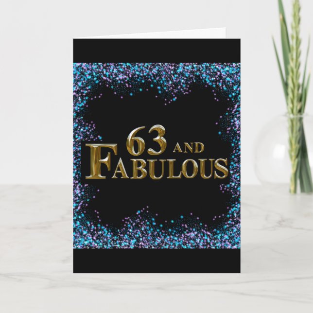 Carte 63e anniversaire  (Devant)