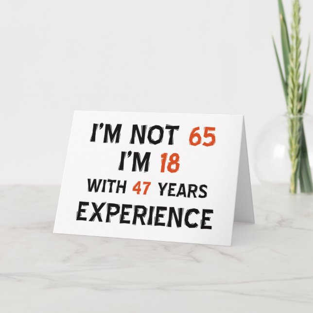 Carte 65e anniversaire (Devant)