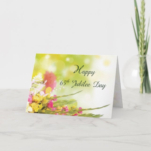 Carte 65e anniversaire de la profession religieuse, Nun (Devant)