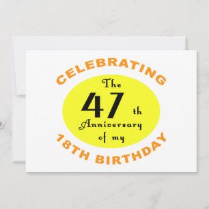 Carte 65e anniversaire Gag cadeau