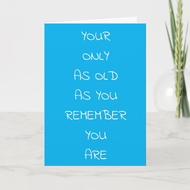 Carte **65e ANNIVERSAIRE** HUMOUR POUR AMIS ET FAMILLE (Devant)