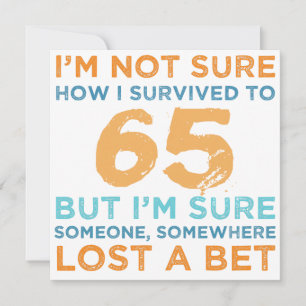 Carte 65e anniversaire Légende