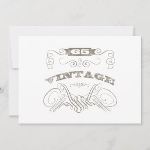 Carte 65e anniversaire vintage