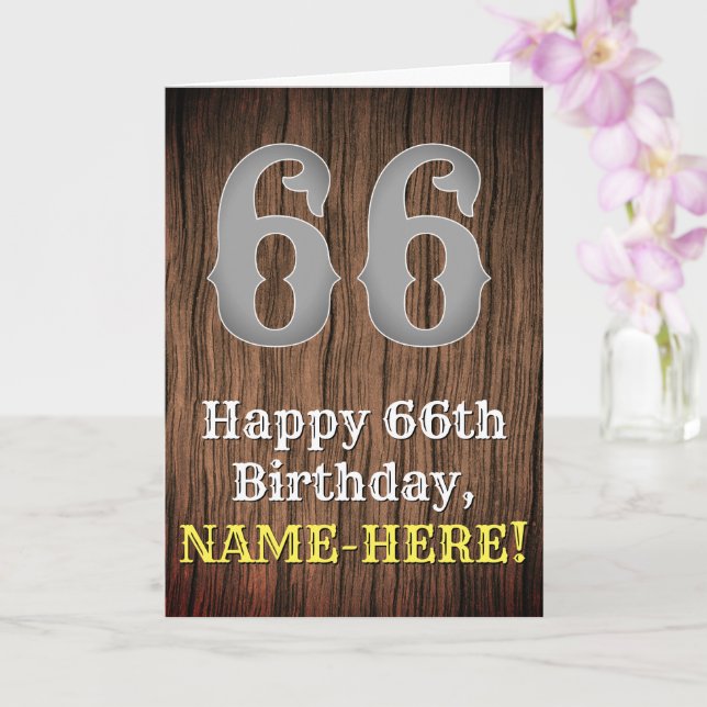 Carte 66e anniversaire : Pays inspiré par l'Ouest Look,  (Orchidée)