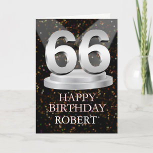 Carte 66e anniversaire Points saillants Ajouter une cart