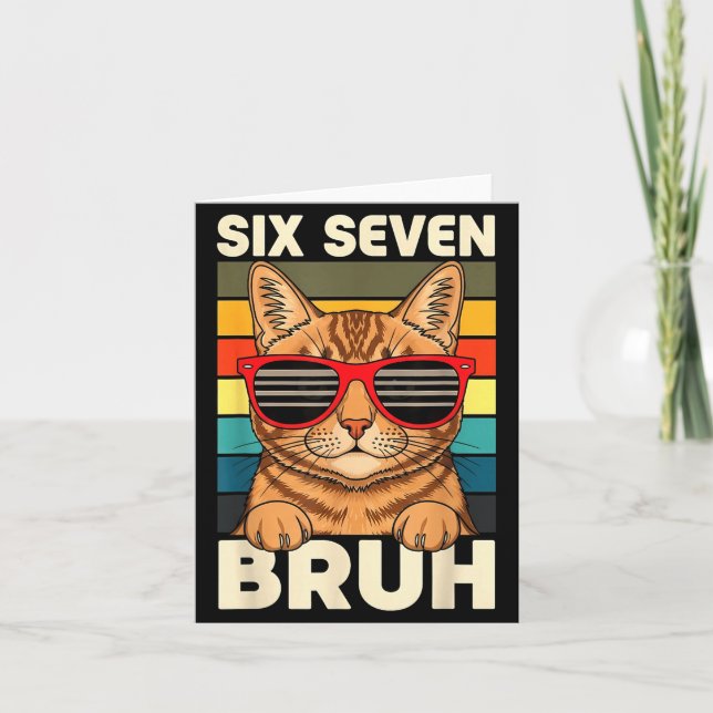 Carte 67 Animals Funny 67 Brainrot Youth Kids Cat 67  (Devant)
