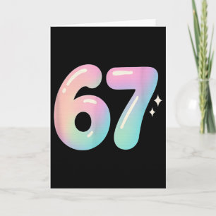 Carte 67 Aura Energy Alpha Argot Mème Internet 