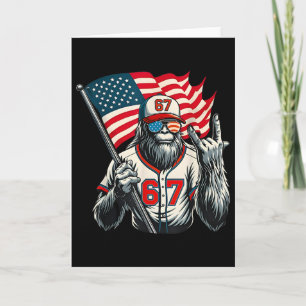 Carte 67 Bigfoot Mème Drôle Six Sept Argot Gen Alpha 