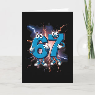 Carte 67 Brainrot Italien Mème Drôle 67 Costume pour Enf