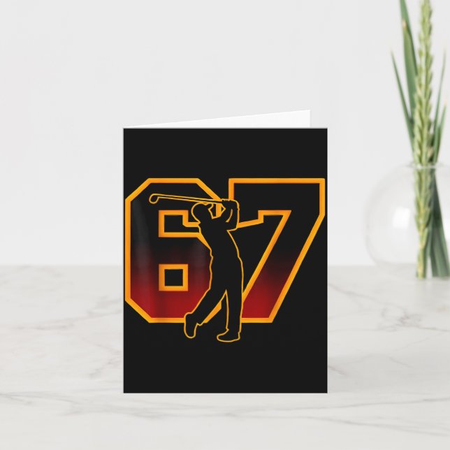 Carte 67 Brainrot Youth Golf Drip - Funny Kids 67  (Devant)