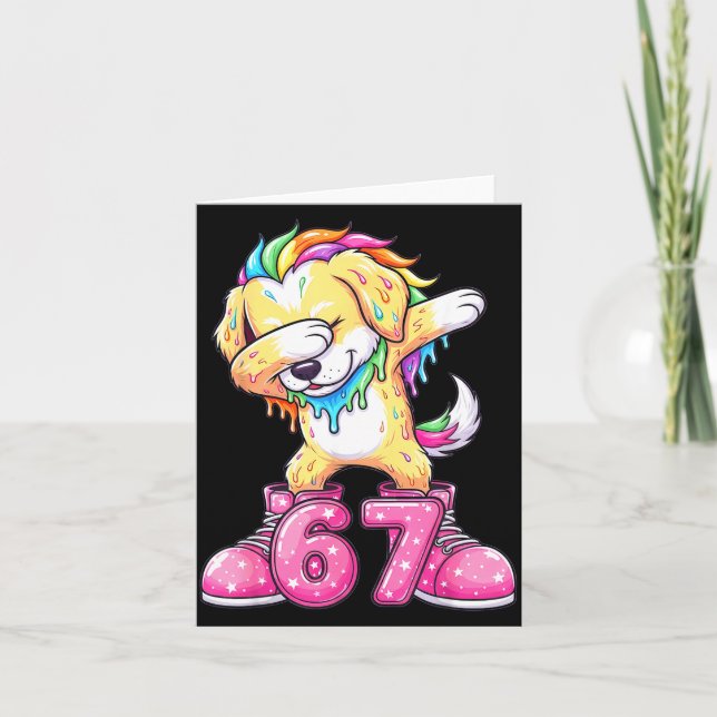 Carte 67 Christmas Funny 67 Brainrot Youth Kids Dog 67  (Devant)