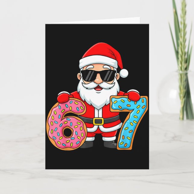Carte 67 Christmas Funny 67 Meme Youth Kids Santa 67  (Devant)